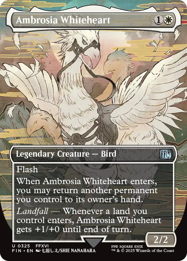 Ambrosia Whiteheart (Borderless) [FIN - 325] - Cartes Sportives Rive Sud