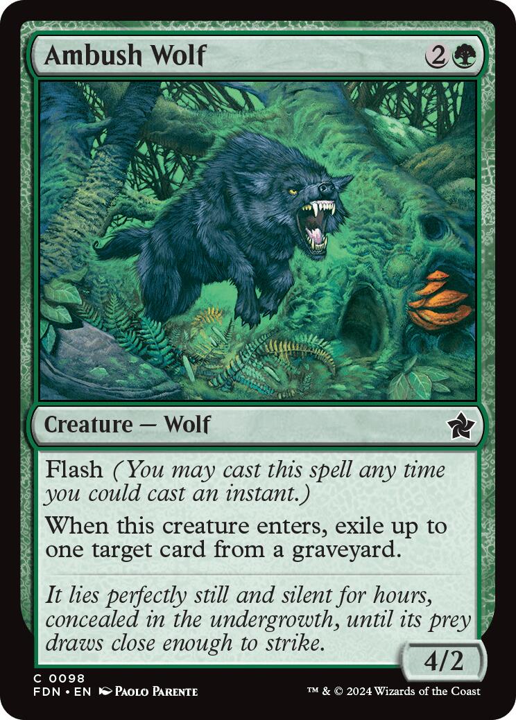 Ambush Wolf [FDN - 98] - Cartes Sportives Rive Sud