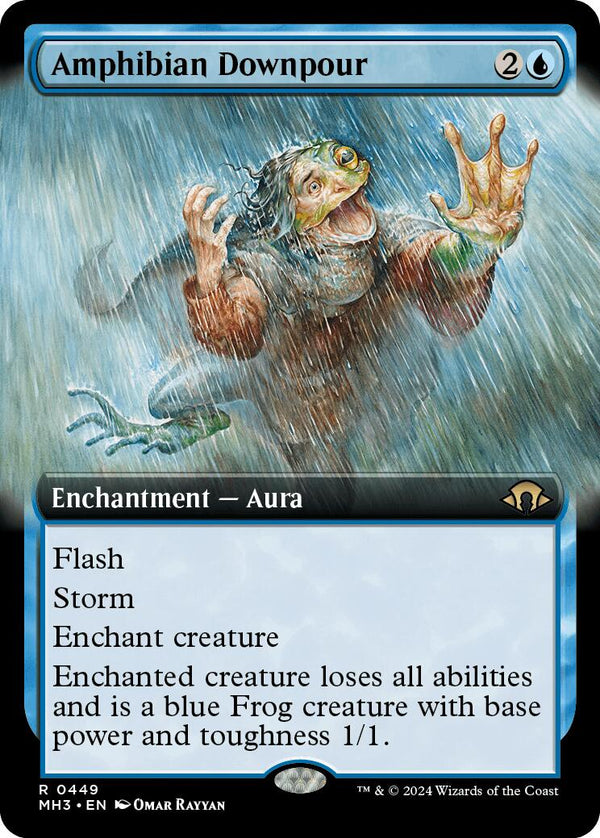 Amphibian Downpour (Extended Art) [MH3 - 449] - Cartes Sportives Rive Sud