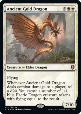 Ancient Gold Dragon [CLB - 3] - Cartes Sportives Rive Sud