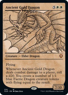 Ancient Gold Dragon (Showcase) [CLB - 376] - Cartes Sportives Rive Sud