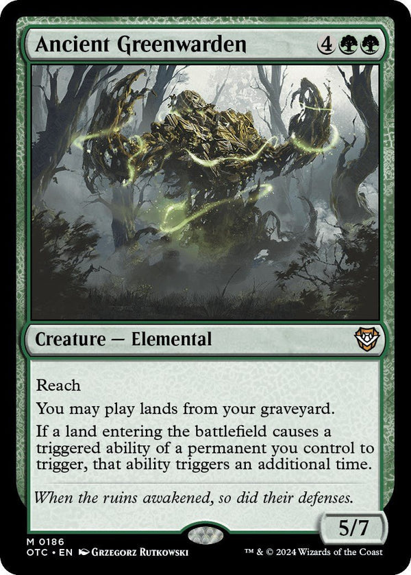 Ancient Greenwarden [OTC - 186] - Cartes Sportives Rive Sud