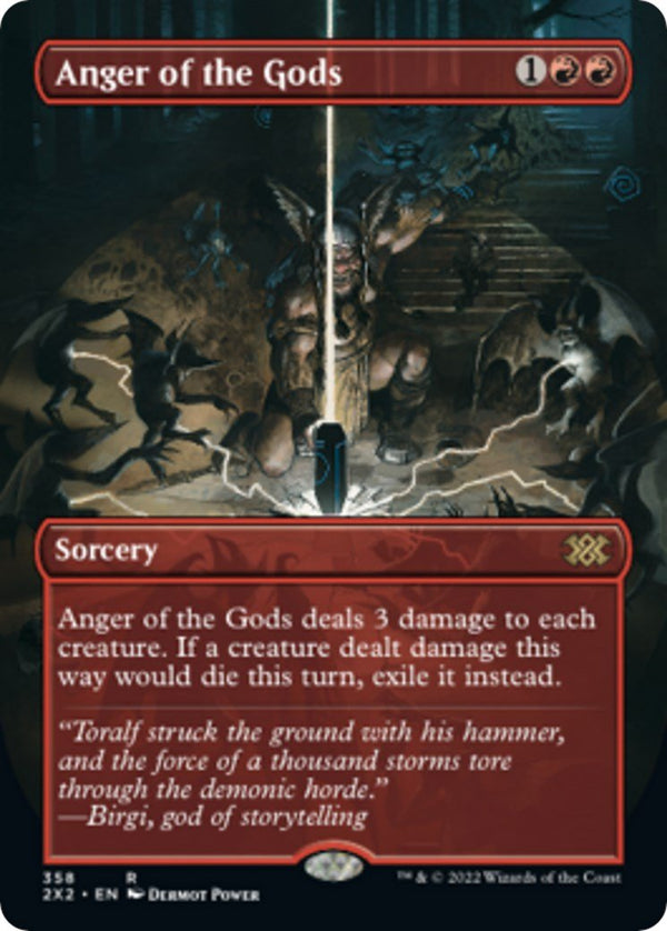 Anger of the Gods (Borderless) [2X2 - 358] - Cartes Sportives Rive Sud
