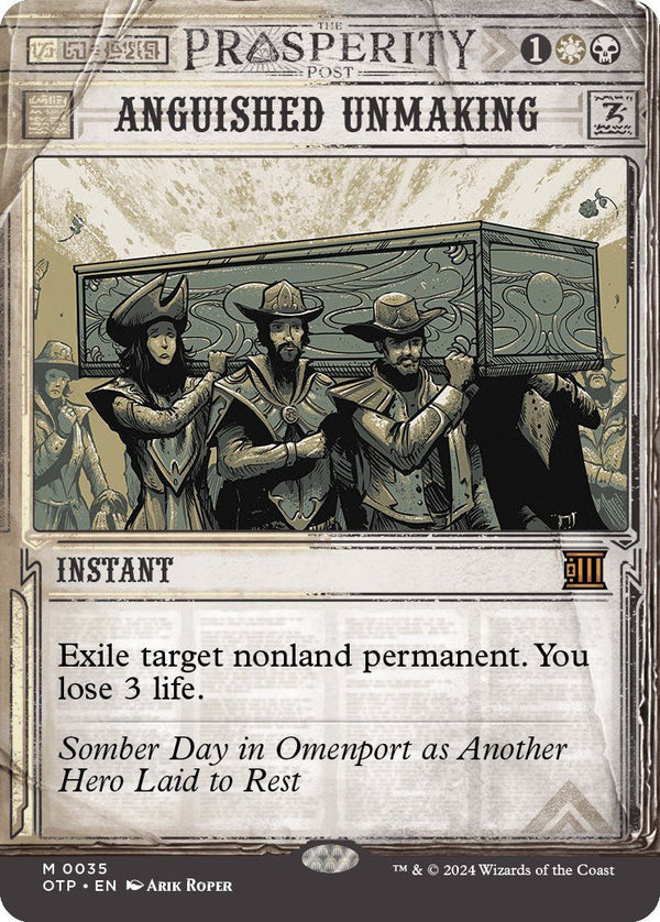 Anguished Unmaking [OTP - 35] - Cartes Sportives Rive Sud