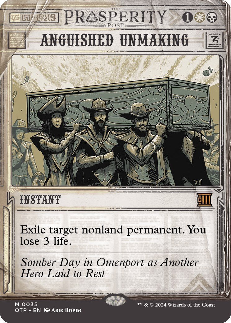 Anguished Unmaking [OTP - 35] - Cartes Sportives Rive Sud