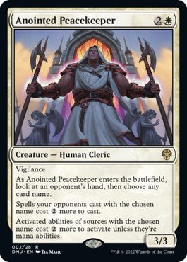 Anointed Peacekeeper [DMU - 2] - Cartes Sportives Rive Sud
