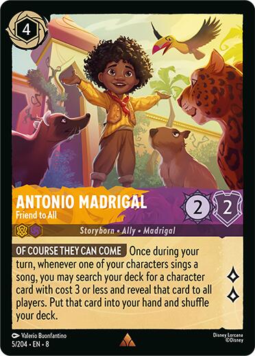 Antonio Madrigal - Friend to All [8 - 5/204] - Cartes Sportives Rive Sud