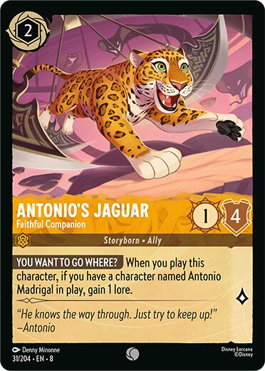 Antonio's Jaguar - Faithful Companion [8 - 31/204] - Cartes Sportives Rive Sud