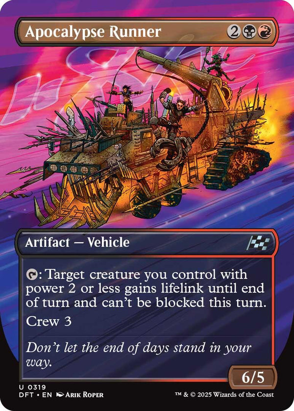 Apocalypse Runner (Borderless) [DFT - 319] - Cartes Sportives Rive Sud