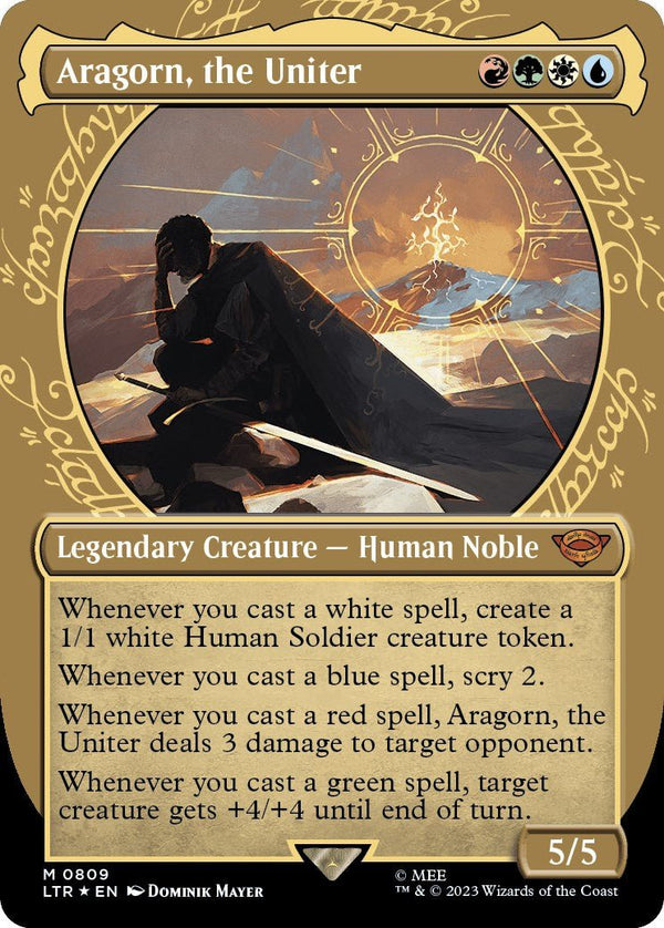 Aragorn, the Uniter (Showcase) (Surge Foil) [LTR - 809] - Cartes Sportives Rive Sud