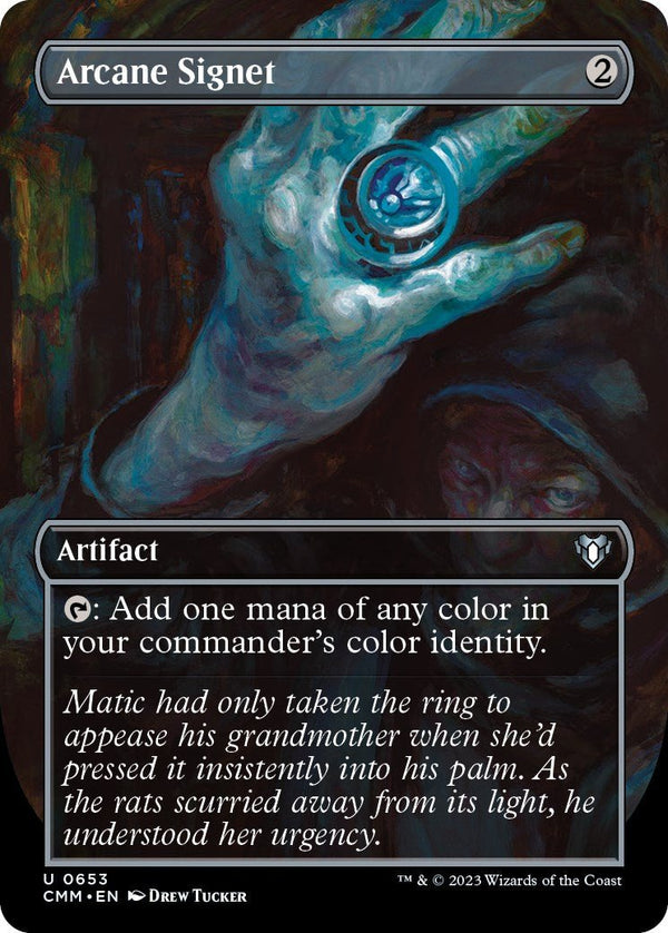 Arcane Signet (Borderless) [CMM - 653] - Cartes Sportives Rive Sud