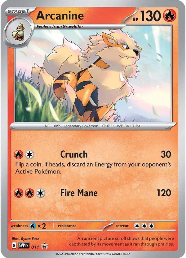 Arcanine - 011 [SVP - 011] - Cartes Sportives Rive Sud