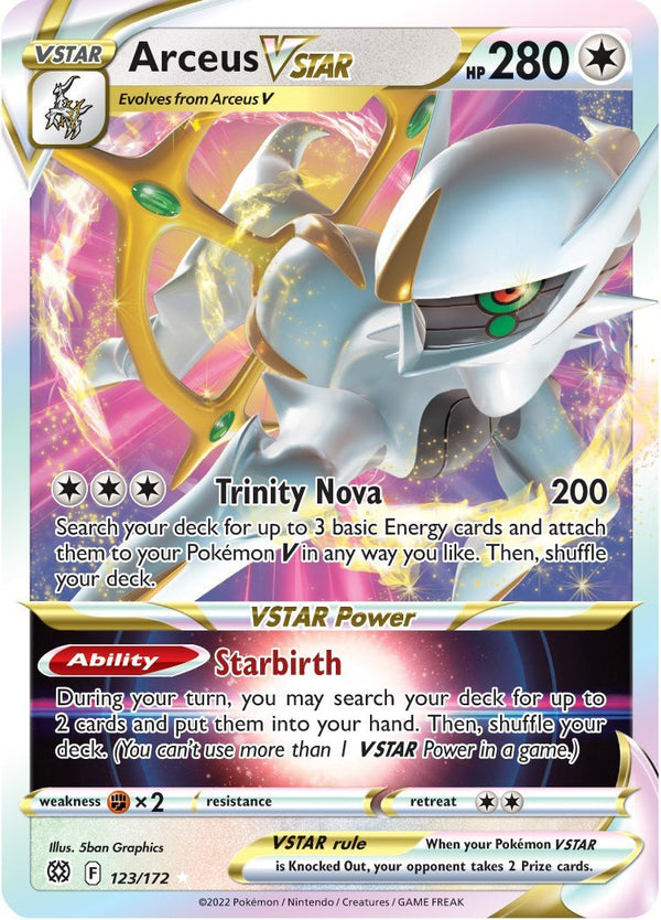 Arceus VSTAR [SWSH09 - 123/172] - Cartes Sportives Rive Sud