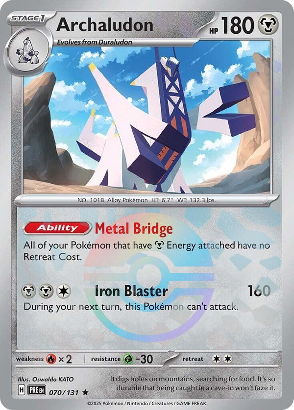 Archaludon (Poke Ball Pattern) [PRE - 070/131] - Cartes Sportives Rive Sud