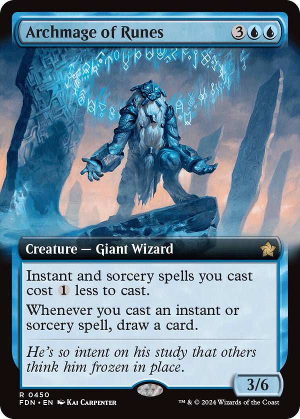 Archmage of Runes (Extended Art) [FDN - 450] - Cartes Sportives Rive Sud