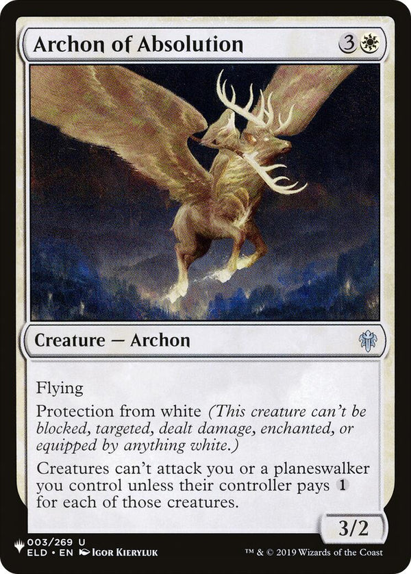 Archon of Absolution [LIST - 003/269] - Cartes Sportives Rive Sud