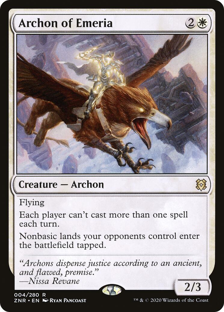 Archon of Emeria [ZNR - 4] - Cartes Sportives Rive Sud