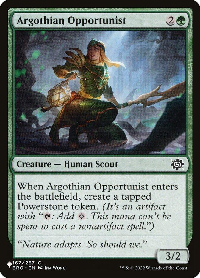 Argothian Opportunist [LIST - 167] - Cartes Sportives Rive Sud