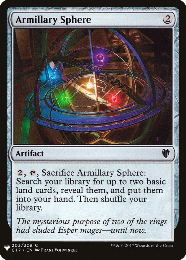 Armillary Sphere [LIST - 203] - Cartes Sportives Rive Sud