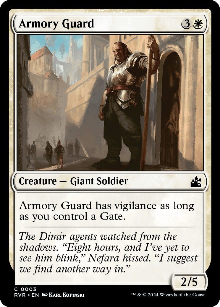 Armory Guard [RVR - 3] - Cartes Sportives Rive Sud