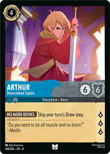 Arthur - Determined Squire [8 - 168/204] - Cartes Sportives Rive Sud