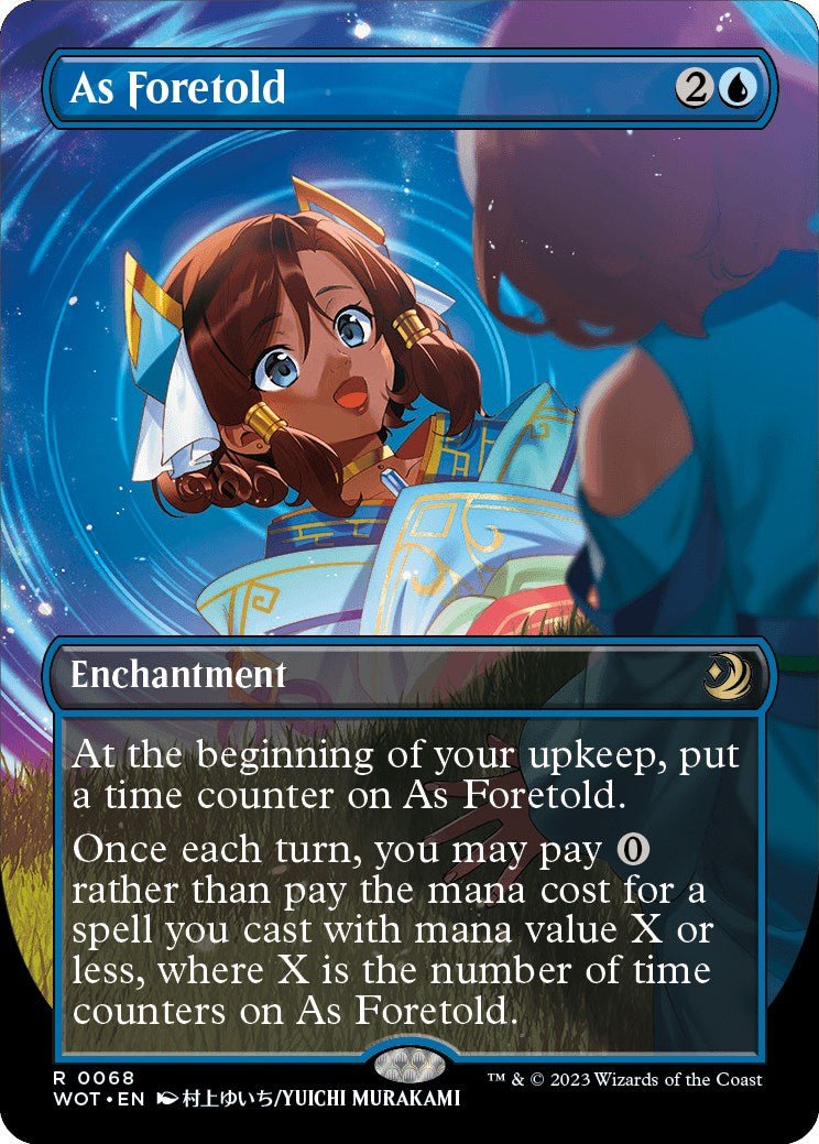 As Foretold (Anime Borderless) [WOT - 68] - Cartes Sportives Rive Sud
