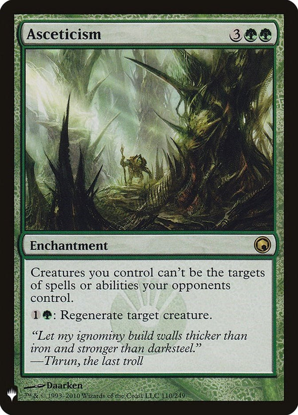Asceticism [LIST - 110] - Cartes Sportives Rive Sud