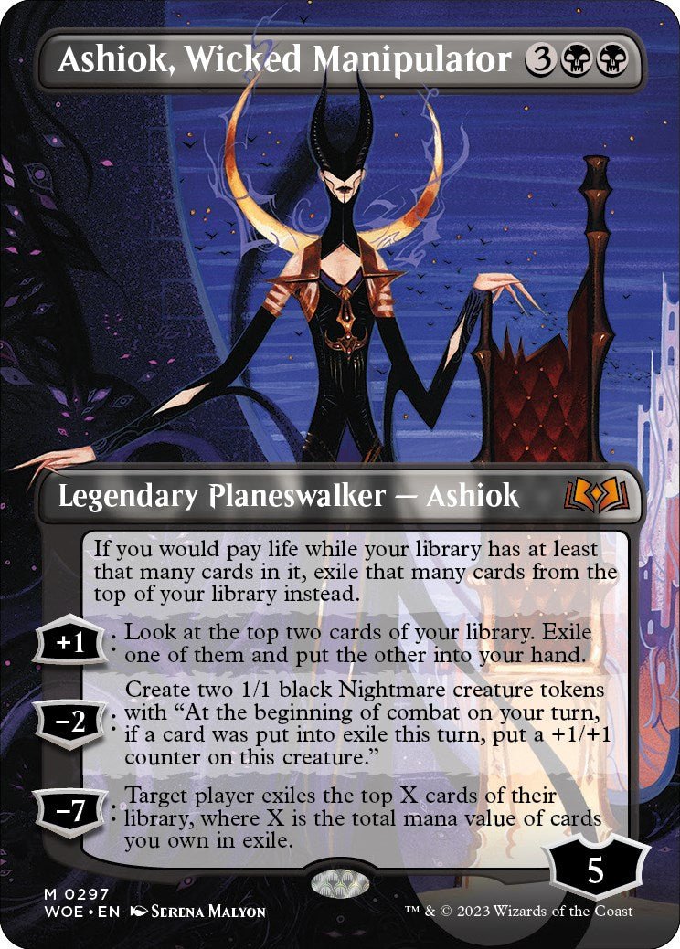Ashiok, Wicked Manipulator (Borderless) [WOE - 297] - Cartes Sportives Rive Sud