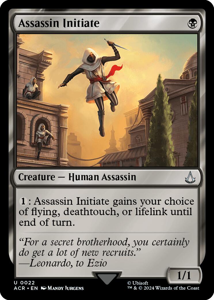 Assassin Initiate [ACR - 22] - Cartes Sportives Rive Sud