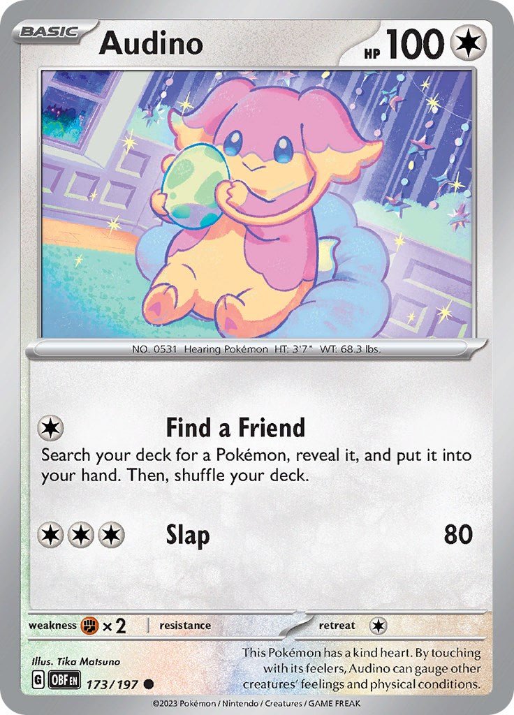 Audino [OBF - 173/197] - Cartes Sportives Rive Sud