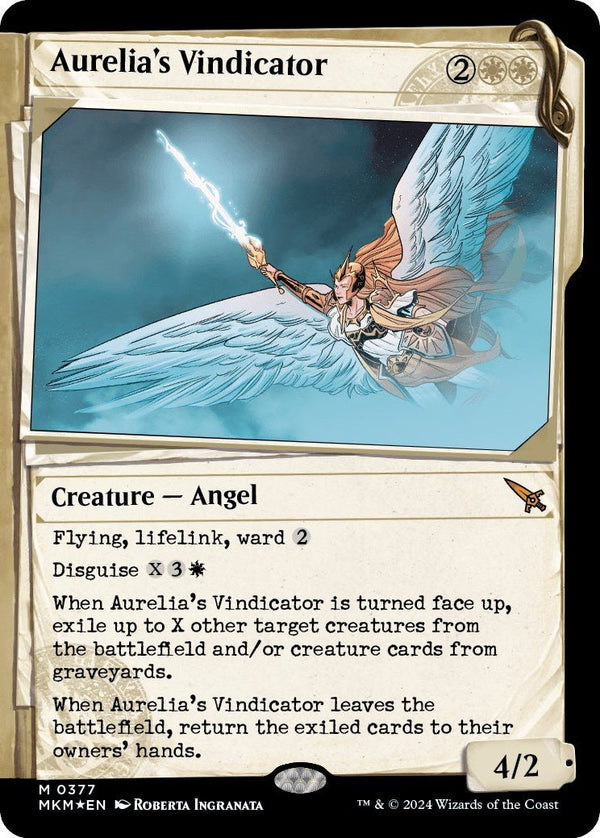 Aurelia's Vindicator (Showcase) (Invisible Ink) [MKM - 377] - Cartes Sportives Rive Sud