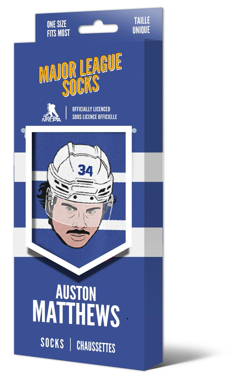 Auston Matthews - Major League Socks - Cartes Sportives Rive Sud