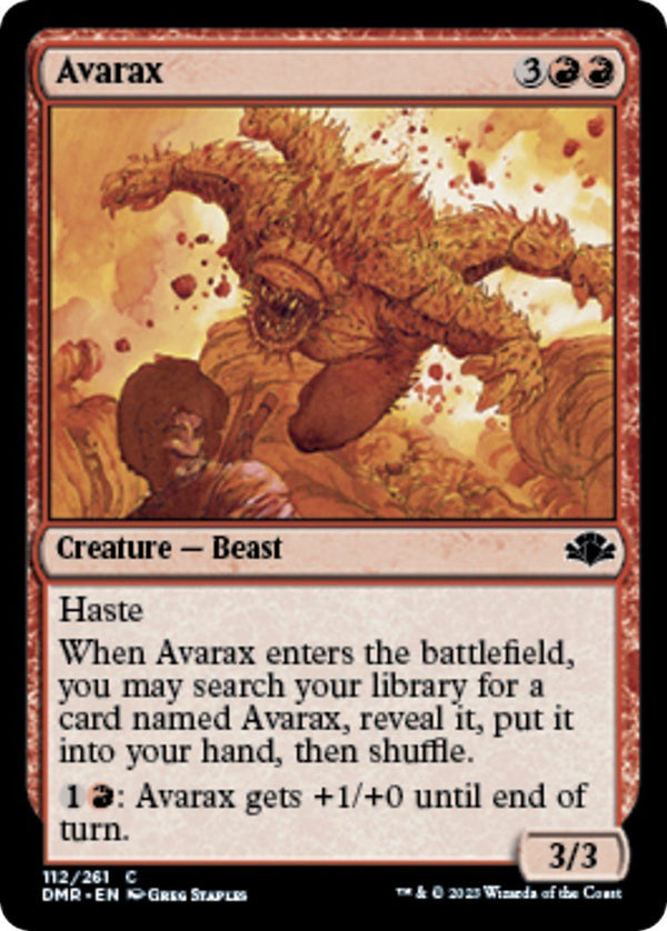 Avarax [DMR - 112] - Cartes Sportives Rive Sud