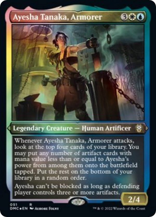 Ayesha Tanaka, Armorer (Foil Etched) [DMC - 51] - Cartes Sportives Rive Sud