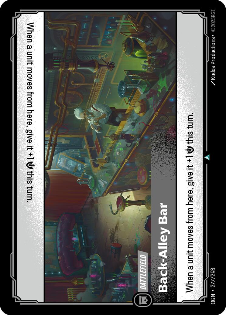 Back - Alley Bar [OGN - 277/298] - Cartes Sportives Rive Sud