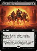 Back in Town (Extended Art) [OTC - 54] - Cartes Sportives Rive Sud