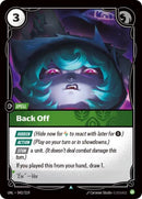 Back Off [UNL - 042/219] - Cartes Sportives Rive Sud