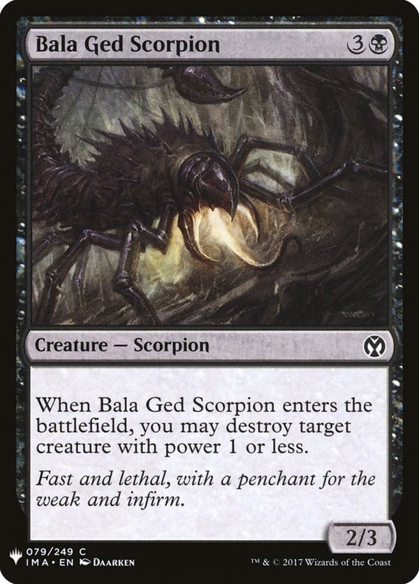 Bala Ged Scorpion [LIST - 79] - Cartes Sportives Rive Sud