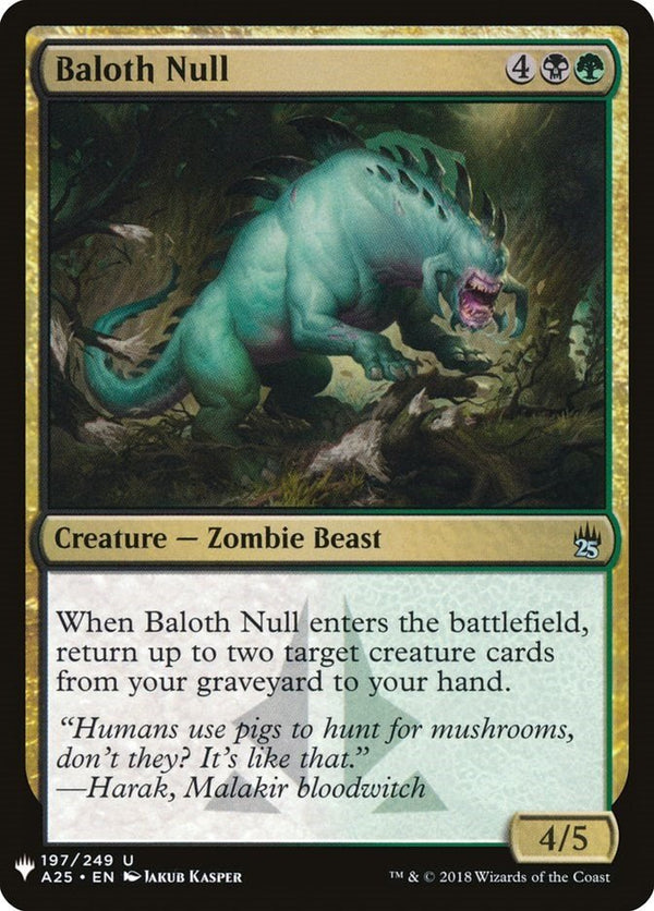 Baloth Null [LIST - 197] - Cartes Sportives Rive Sud