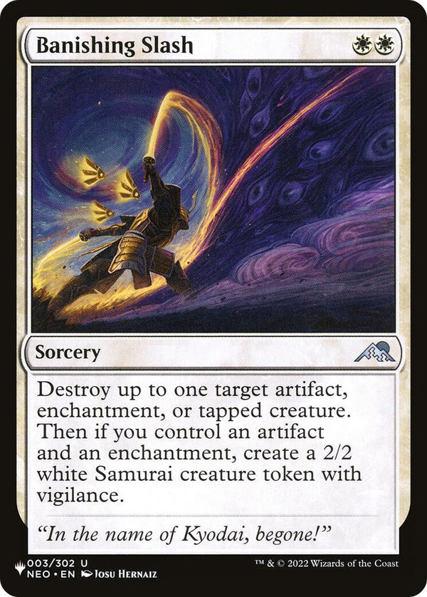 Banishing Slash [LIST - 003/302] - Cartes Sportives Rive Sud