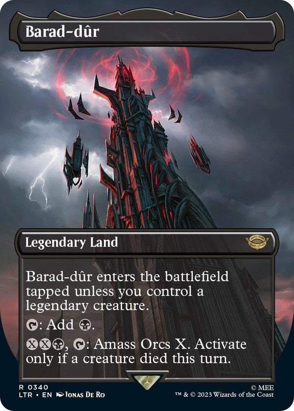 Barad - dur (0340) (Borderless) [LTR - 340] - Cartes Sportives Rive Sud