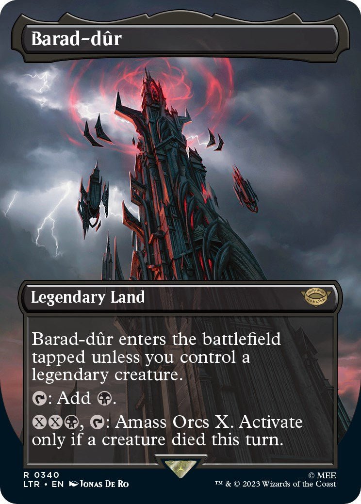 Barad - dur (0340) (Borderless) [LTR - 340] - Cartes Sportives Rive Sud