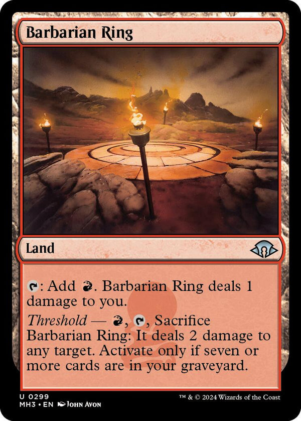 Barbarian Ring [MH3 - 299] - Cartes Sportives Rive Sud