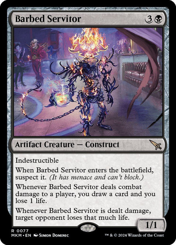 Barbed Servitor [MKM - 77] - Cartes Sportives Rive Sud