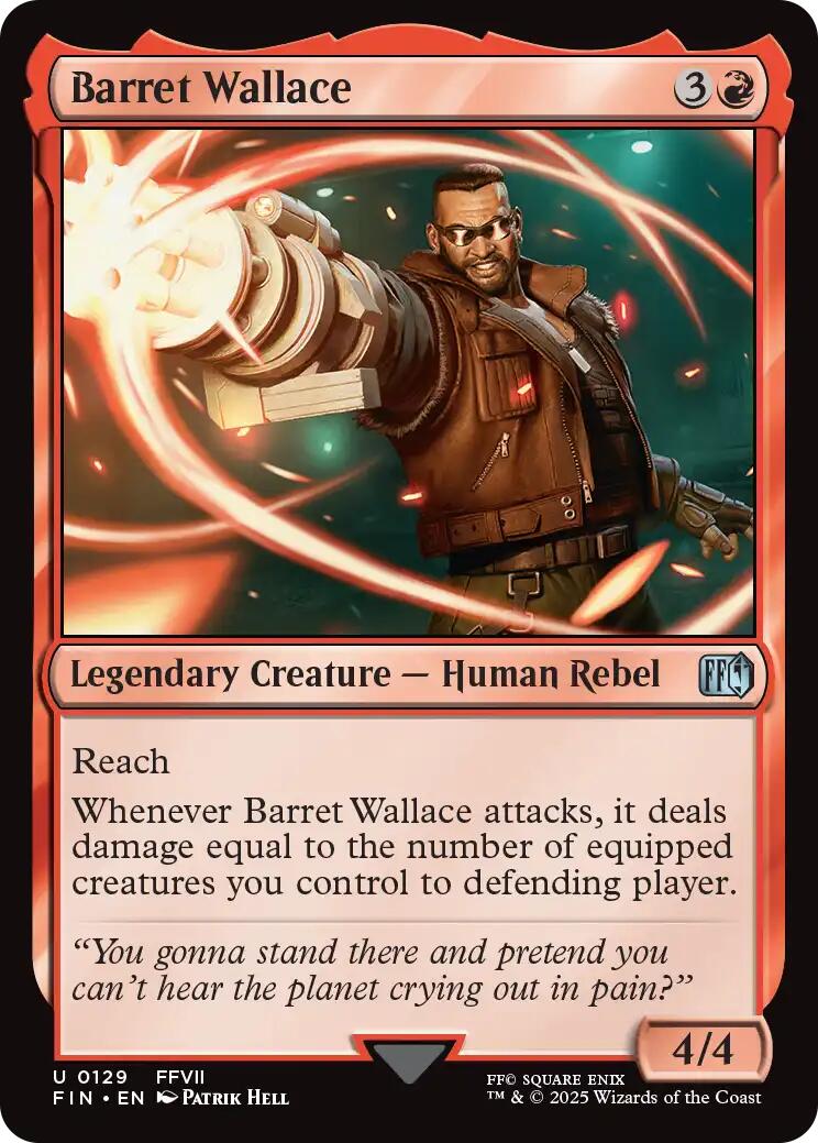 Barret Wallace [FIN - 129] - Cartes Sportives Rive Sud