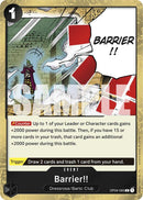 Barrier!! (Jolly Roger Foil) [PRB - 01 - 095] - Cartes Sportives Rive Sud