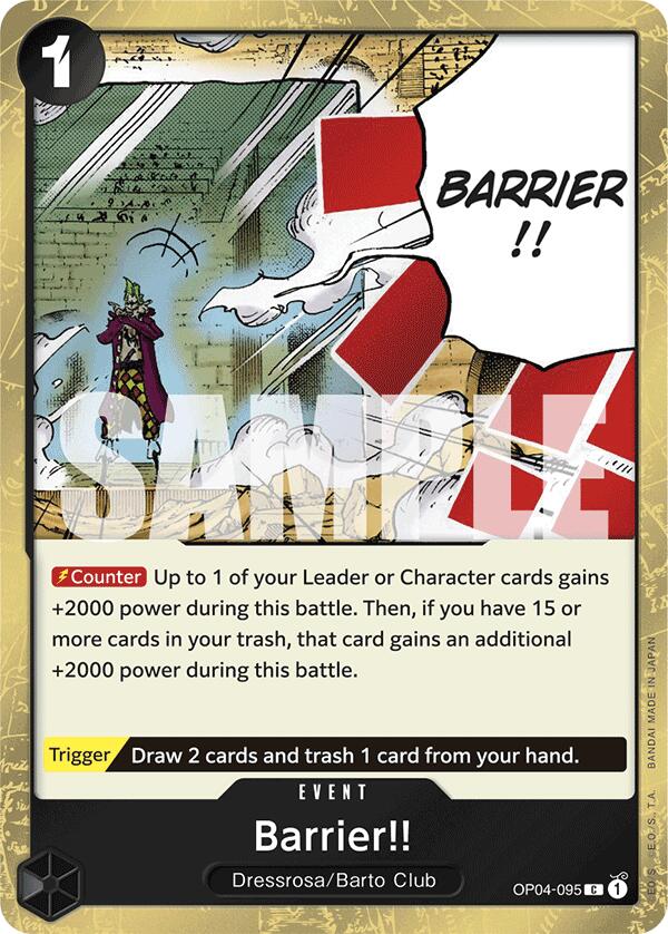 Barrier!! (Jolly Roger Foil) [PRB - 01 - 095] - Cartes Sportives Rive Sud