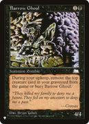 Barrow Ghoul [LIST - N/A] - Cartes Sportives Rive Sud