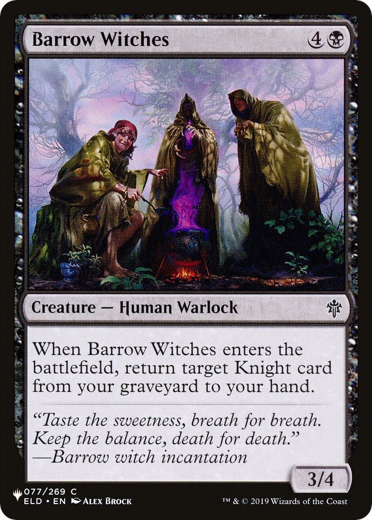 Barrow Witches [LIST - 077/269] - Cartes Sportives Rive Sud