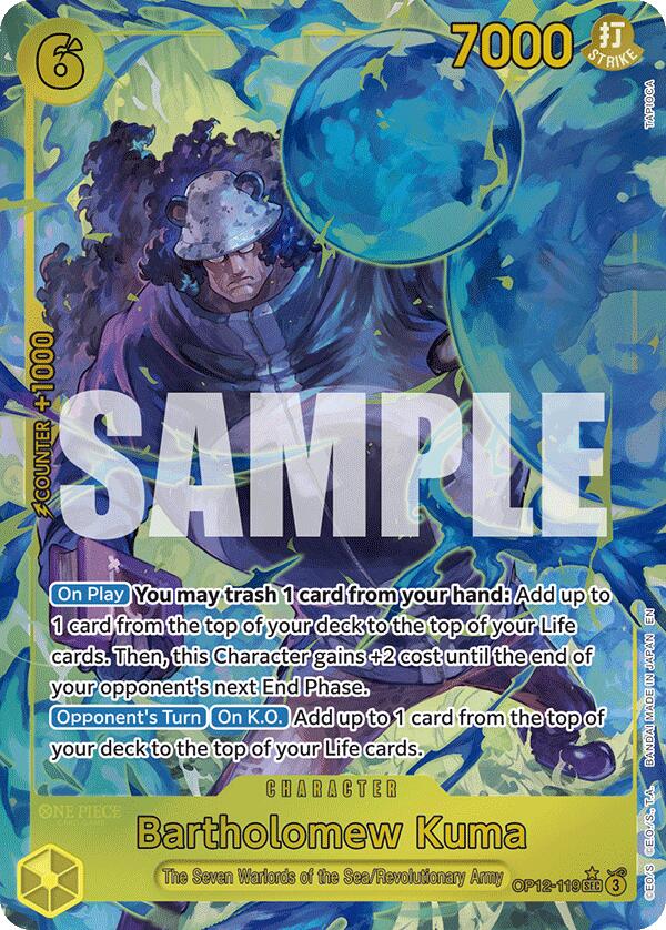 Bartholomew Kuma (Alternate Art) [OP12 - OP12 - 119] - Cartes Sportives Rive Sud